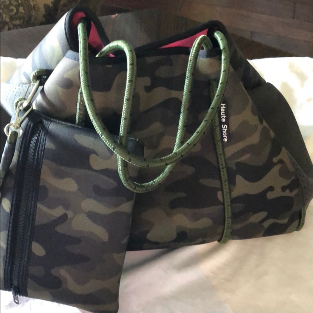 Haute Shore Greyson Ace tote in camouflage.